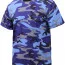 Футболка городской электрический синий камуфляж Rothco T-Shirts Electric Blue Camo 60173 - Футболка камуфлированная Rothco T-Shirts Electric Blue Camo 60173