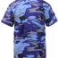 Футболка городской электрический синий камуфляж Rothco T-Shirts Electric Blue Camo 60173 - Футболка камуфлированная Rothco T-Shirts Electric Blue Camo 60173