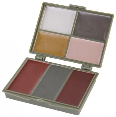 Грим для лица 7 цветов лес/пустыня Rothco Military Face Paint Compact 7 Colors (Woodland/Desert) 8219, фото