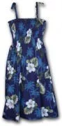 Pacific Legend Hawaiian Tube Dress - 332-2798 Navy