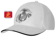 Rothco Deluxe U.S.M.C. G & A Low Profile Insignia Cap White 3613