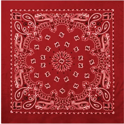 Красная бандана с черно-белым орнаментом Rothco Trainmen Bandana Red/White (56 x 56 см) 4142, фото