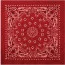 Красная бандана с черно-белым орнаментом Rothco Trainmen Bandana Red/White (56 x 56 см) 4142 - Красная бандана с черно-белым орнаментом Rothco Trainmen Bandana Red/White (56 x 56 см) 4142