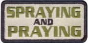 Нашивка Airsoft Velcro Color Patch - Spraying and Praying