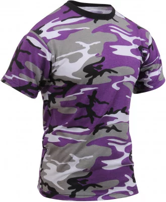 Футболка фиолетовый камуфляж Rothco T-Shirt Ultra Violet Camouflage 60176, фото