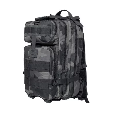 Тактический транспортный ранец 24 литра черный камуфляж Rothco Medium Transport Pack Black Camo 2949, фото