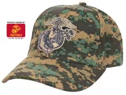 Rothco Deluxe U.S.M.C. G & A Low Profile Insignia Cap Woodland Digital Camo 98827