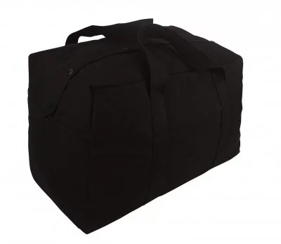 Сумка для парашюта черная Rothco Canvas Parachute Cargo Bag Black 3123, фото