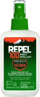 Cпрей от комаров и клещей Repel 100% DEET Insect Repellent 118 мл, фото
