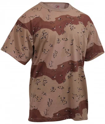 Футболка шестицветный пустынный камуфляж Rothco T-Shirt 6-Color Desert Camo 6767, фото