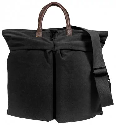 Сумка для шлема черная винтажная хлопковая Rothco Vintage Canvas Helmet Bag Black 2429, фото