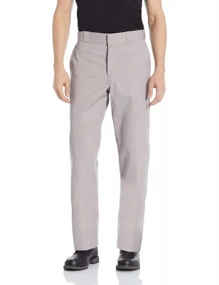 Мужские светло-серые классические брюки Dickies Men's Original 874 Work Pant Silver, фото