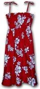 Pacific Legend Hawaiian Tube Dress  332-3156 Red
