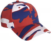 Rothco Supreme Camo Low Profile Cap Red / White / Blue Camo 3561