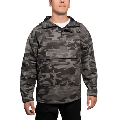 Куртка анорак черный камуфляж Rothco Anorak Parka Black Camo 38470, фото