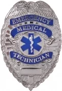Rothco Deluxe EMT Badge Silver 1927