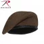 Берет коричневый шерстяной (готовый к смотру) стандарта НАТО Rothco G.I. Type Inspection Ready Beret Brown 4981 - Коричневый военный шерстяной берет (готовый к смотру) стандарта НАТО Rothco G.I. Type Inspection Ready Beret Brown 4981
