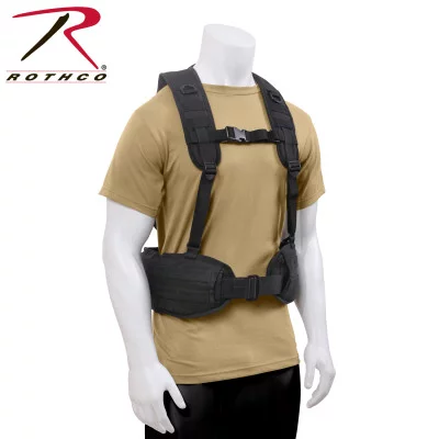 Разгрузочная плечевая система черная Rothco Battle Harness Black 1106, фото