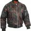 Камуфлированная лётная куртка бомбер лесной камуфляж Rothco MA-1 Flight Jacket Woodland Camo 7332 - Камуфлированная лётная куртка бомбер Rothco MA-1 Flight Jacket Woodland Camo 7332