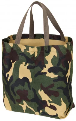 Сумка хозяйственная лесной камуфляж брезентовая Rothco Canvas Tote Bag Woodland Camo 2422, фото