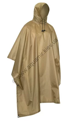 Плащ-накидка (пончо) армейская койотовая Rothco G.I. Type Military Poncho Coyote 4938, фото