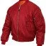 Красная куртка пилота Rothco MA-1 Flight Jacket Red 7474 - Красная куртка пилота Rothco MA-1 Flight Jacket Red 7474