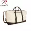 Сумка винтажная белая с кожаными ручками Rothco Extended Weekender Bag Natural 9087 - Сумка винтажная белая с кожаными ручками Rothco Extended Weekender Bag Earth Brown 9087