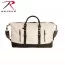 Сумка винтажная белая с кожаными ручками Rothco Extended Weekender Bag Natural 9087 - Сумка винтажная белая с кожаными ручками Rothco Extended Weekender Bag Earth Brown 9087