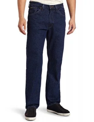 Джинсы Lee Men's Regular Fit Straight Leg Jean Dark Stonewash 2008940, фото