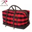 Сумка винтажная в красную клетку с кожаными ручками Rothco Extended Weekender Bag Red Plaid 9086 - Сумка винтажная в красную клетку с кожаными ручками Rothco Extended Weekender Bag Red Plaid 9086