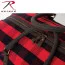 Сумка винтажная в красную клетку с кожаными ручками Rothco Extended Weekender Bag Red Plaid 9086 - Сумка винтажная в красную клетку с кожаными ручками Rothco Extended Weekender Bag Red Plaid 9086