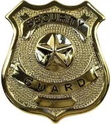 Rothco Security Guard Badge Gold 1904