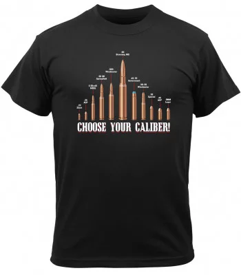 Футболка винтажная с патронами Rothco Vintage 'Choose Your Caliber' T-Shirt 67380, фото