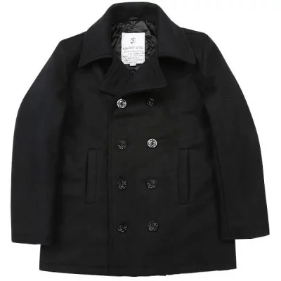 Бушлат шерстяной черный морской Rothco US Navy Type Peacoat Black 7070, фото