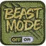 Тематическая нашивка с липучкой велкро "Режим зверя" Rothco Beast Mode Patch With Hook Back 1869 - Тематическая нашивка с липучкой велкро "Режим зверя" Rothco Beast Mode Patch With Hook Back 1869