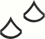 Rothco Private First Class Polished Insignia Subdued (2 шт) 1601