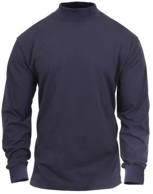 Гольф темно-синий с длинным рукавом Rothco Mock Turtleneck Midnight Blue 3400, фото