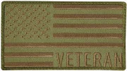 Rothco Veteran US Flag Patch Olive/Coyote 1873