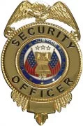 Rothco Security Officer Badge w/ Flags Gold 1914