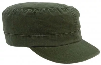Женская оливковая винтажная кепка Women's Adjustable Vintage Fatigue Cap Olive Drab 1155, фото