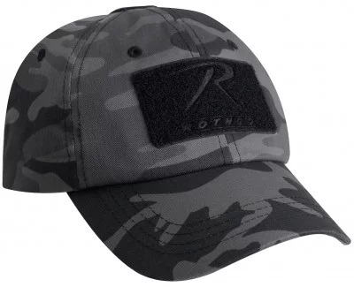 Тактическая бейсболка черный камуфляж Rothco Tactical Operator Cap Black Camo 2672, фото