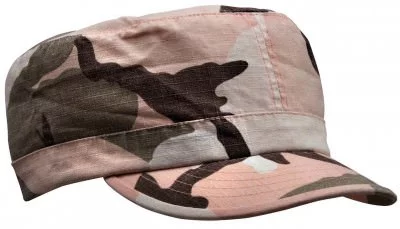 Women's Adjustable Vintage Fatigue Cap Subdued Pink Camo - 1156, фото