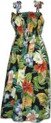 Pacific Legend Hawaiian Tube Dress 332-3799 Black
