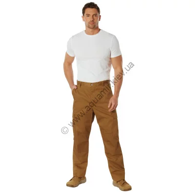 Коричневые утилитарные тактические брюки Rothco BDU Pant Work Brown 11140, фото