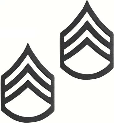 Приглушенные петлицы штаб-сержанта Армии США Rothco Staff Sergeant Polished Insignia 1604, фото