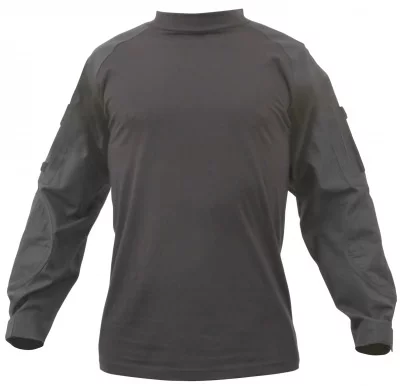 Рубашка под бронежилет Rothco Military FR NYCO Combat Shirt Black 90010, фото