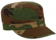 Women's Adjustable Vintage Fatigue Cap Woodland Camo - 1153