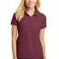 Футболка поло женская бордовая Port Authority Ladies Core Classic Pique Polo Burgundy - Футболка поло женская бордовая Port Authority Ladies Core Classic Pique Polo Burgundy