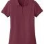 Футболка поло женская бордовая Port Authority Ladies Core Classic Pique Polo Burgundy - Класcическая женская футболка поло Port Authority Ladies Core Classic Pique Polo Burgundy