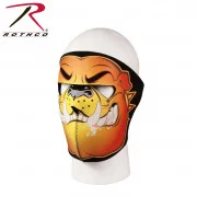 Rothco Neoprene Face Mask Black w/ Bulldog